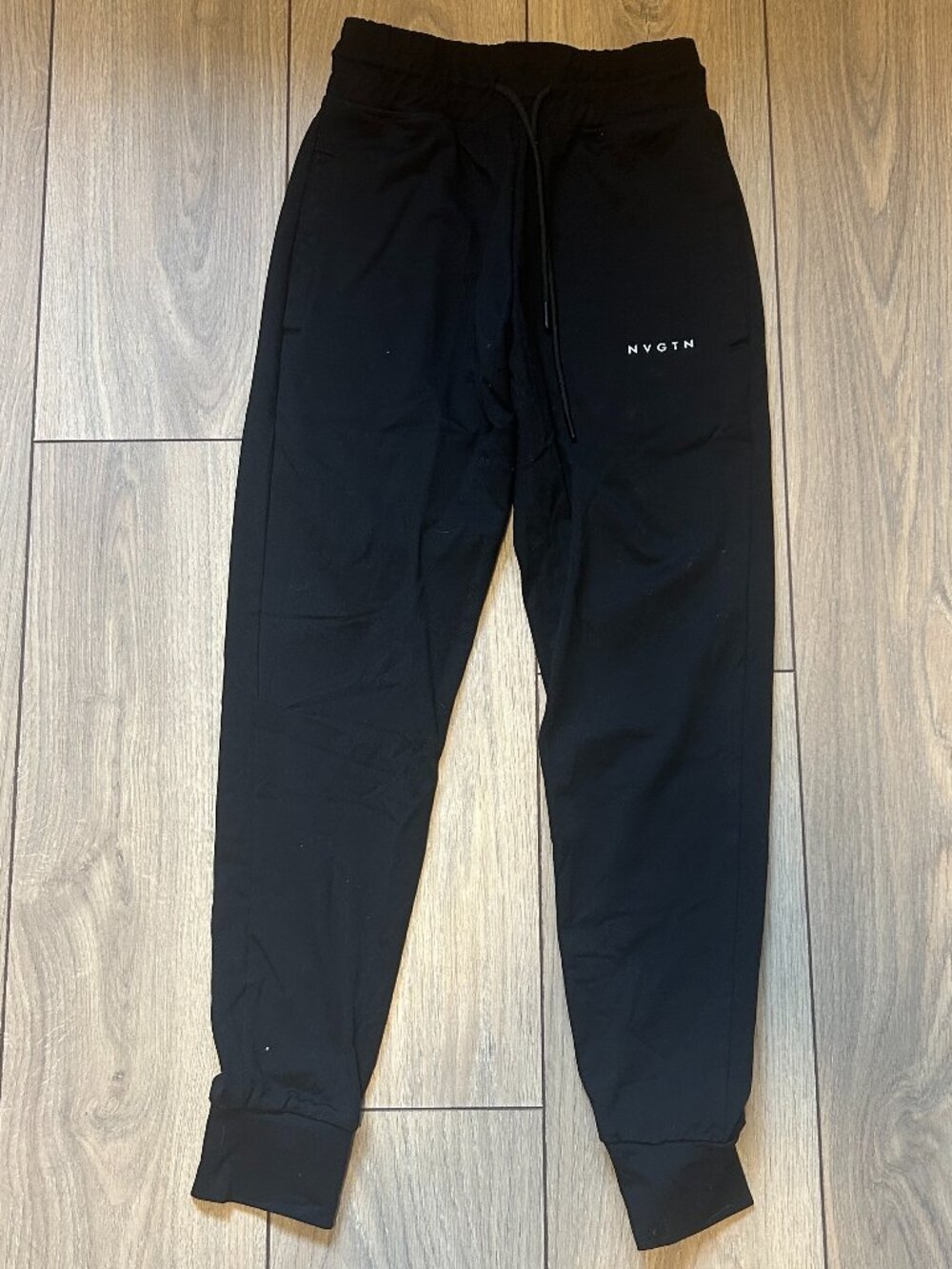 NVGTN Jet Black Joggers